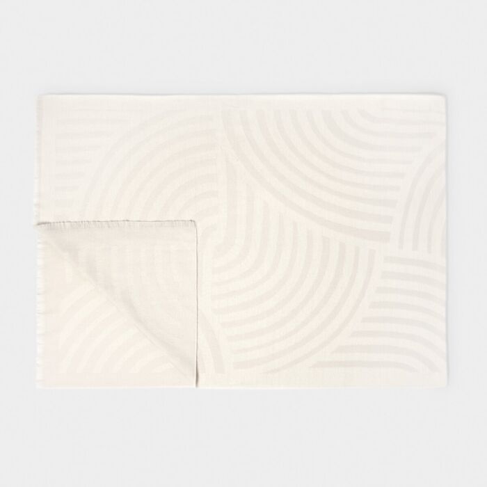 Katie Loxton Printed Blanket Scarf - Pale Grey